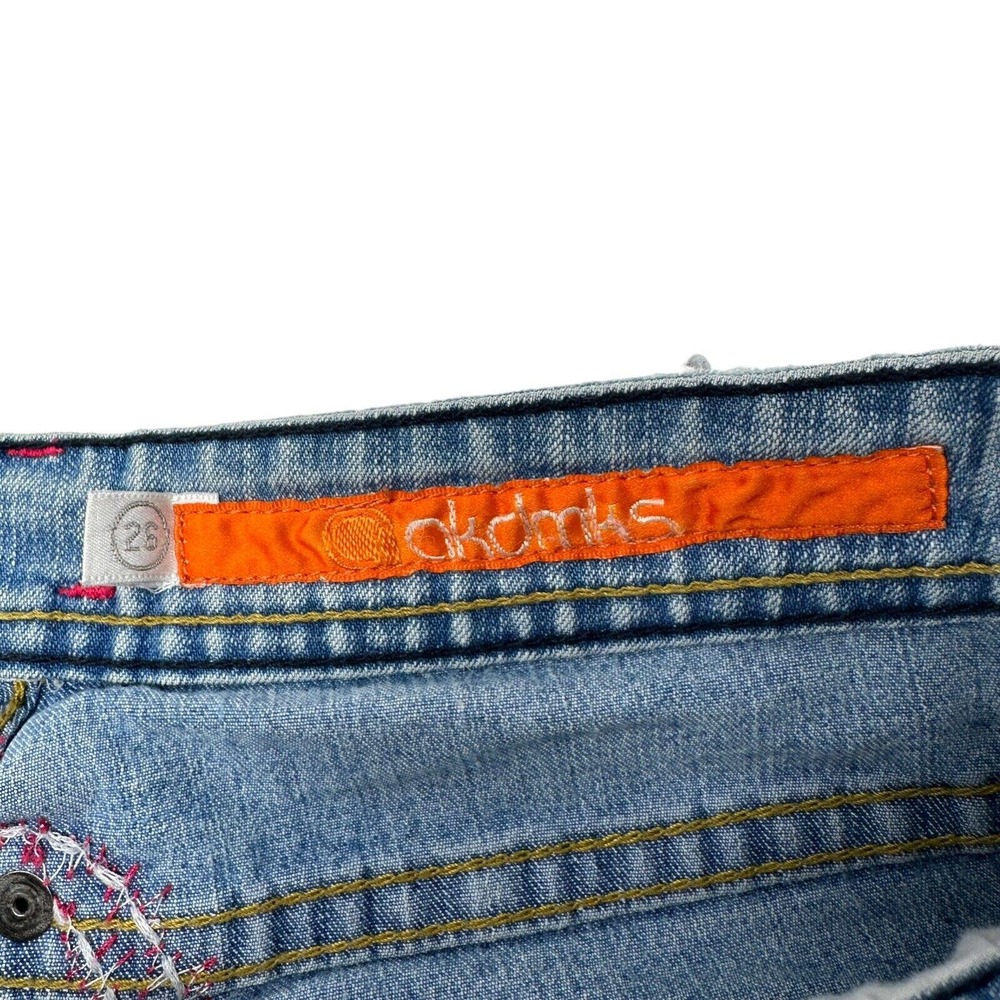 Akademiks‎ Womens Vintage Embroidered Bootcut Jeans 26 - Picture 7 of 12